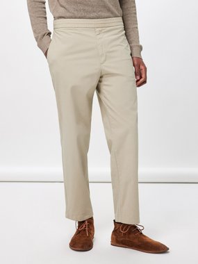 Officine Générale Walter cotton-blend straight-leg trousers