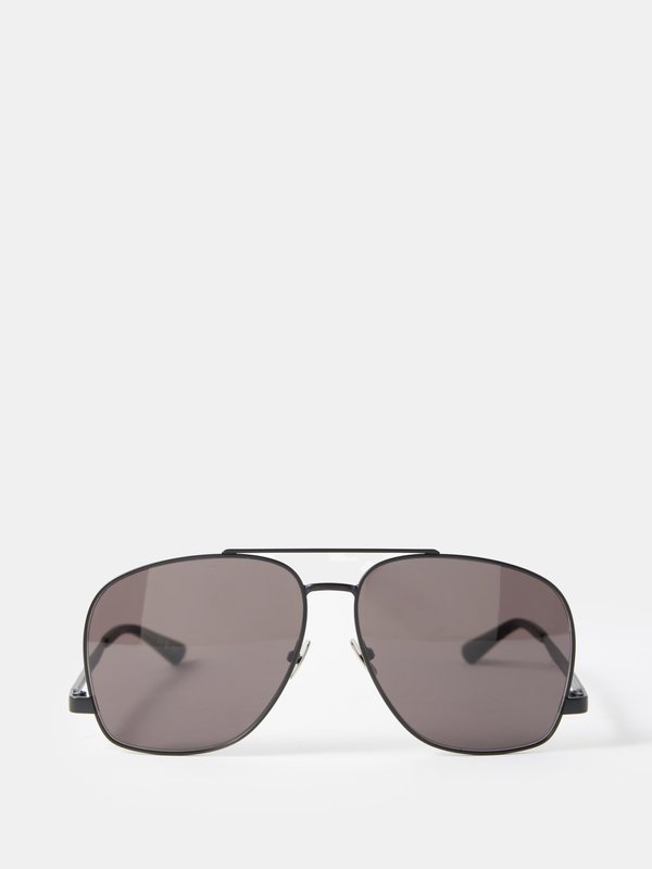 Saint Laurent Eyewear (Saint Laurent) Leon aviator metal sunglasses