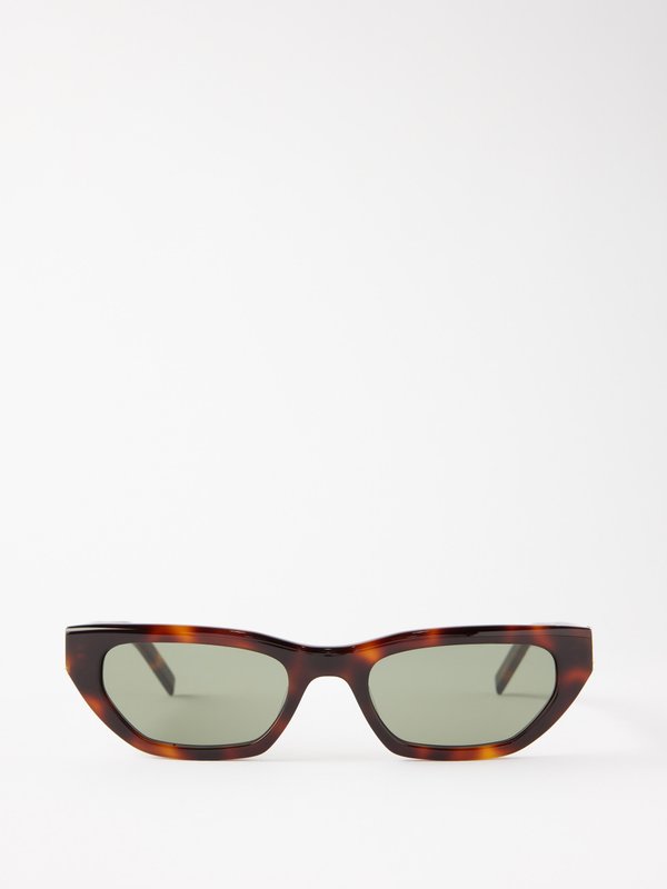 Saint Laurent Eyewear (Saint Laurent) Cat-eye tortoiseshell-acetate sunglasses