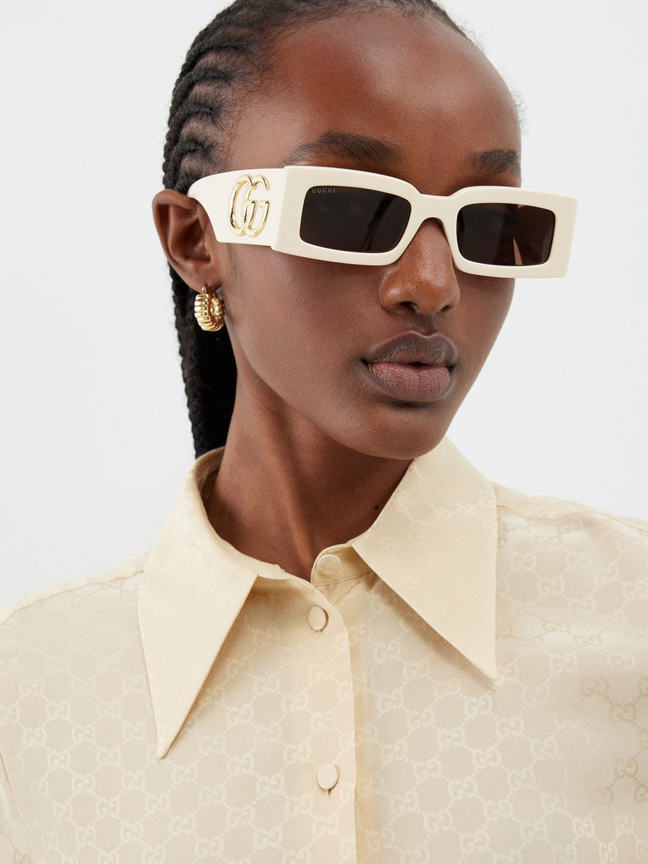 Gucci GG0328S Oversized Black Square Sunglasses – Designer Daydream