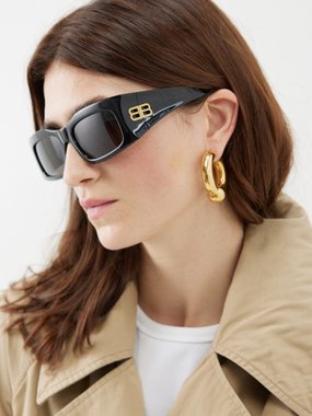 Balenciaga Eyewear Balenciaga Hourglass rectangular acetate sunglasses
