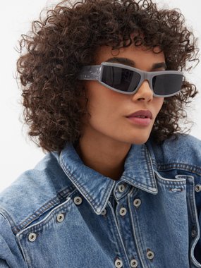 Balenciaga Eyewear Balenciaga Rectangular acetate sunglasses