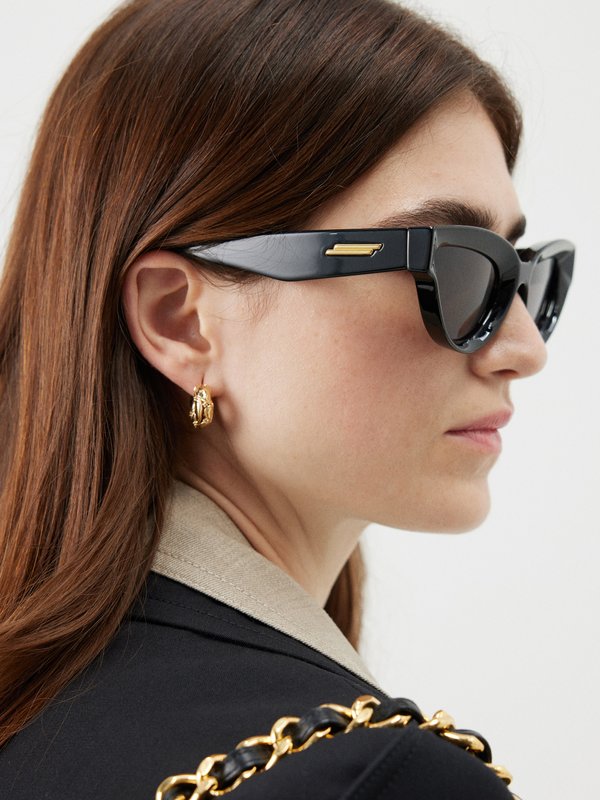 Bottega Veneta Eyewear (Bottega Veneta) Cat-eye acetate sunglasses