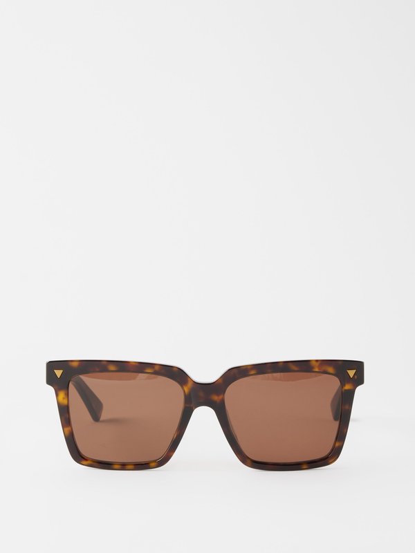 Bottega Veneta Eyewear (Bottega Veneta) Square tortoiseshell-acetate sunglasses