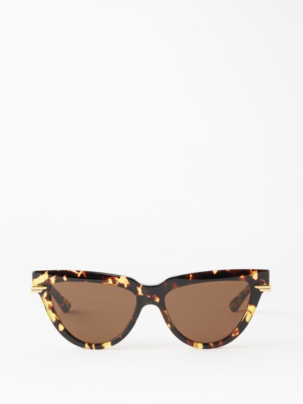 Bottega Veneta Eyewear (Bottega Veneta) Cat-eye tortoiseshell-acetate sunglasses