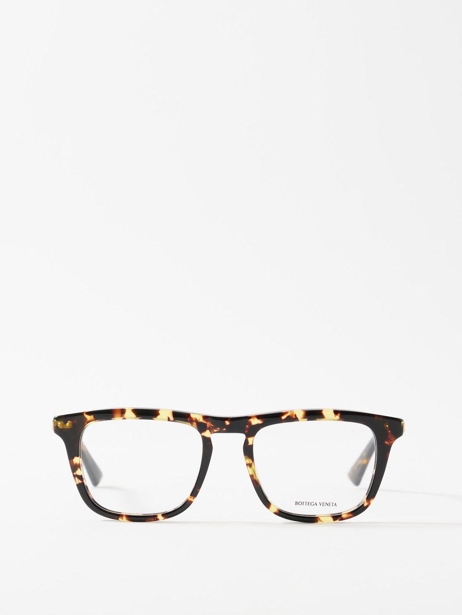 Bottega Veneta Eyewear (Bottega Veneta) Square tortoiseshell-acetate glasses