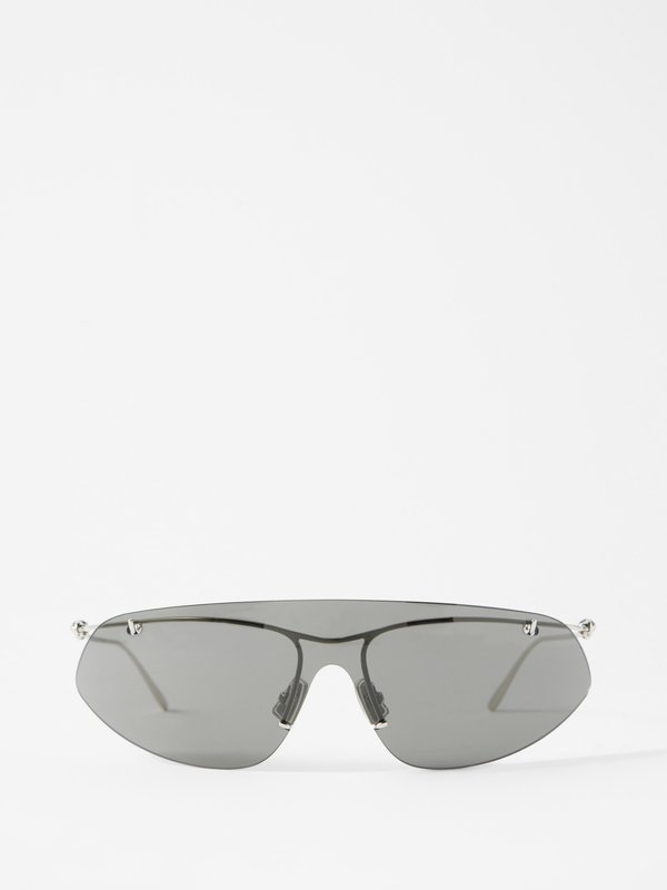 Bottega Veneta Eyewear (Bottega Veneta) Knot metal sunglasses