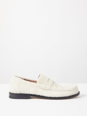 LOEWE Campo brushed-suede loafers
