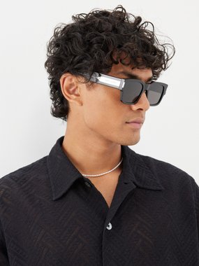 Saint Laurent Eyewear Saint Laurent Square acetate sunglasses