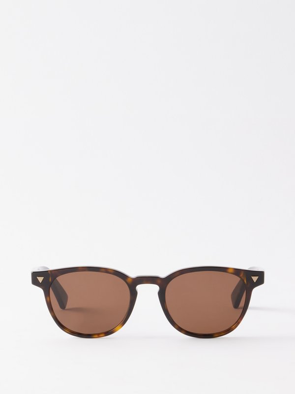 Bottega Veneta Eyewear (Bottega Veneta) Round tortoiseshell acetate sunglasses