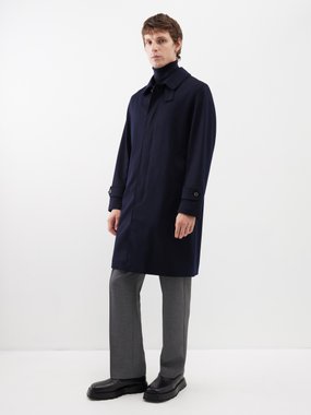 Mackintosh Didsbury wool overcoat