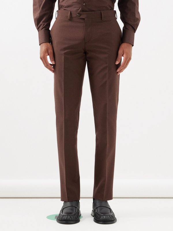 Lardini Pressed-front straight-leg suit trousers