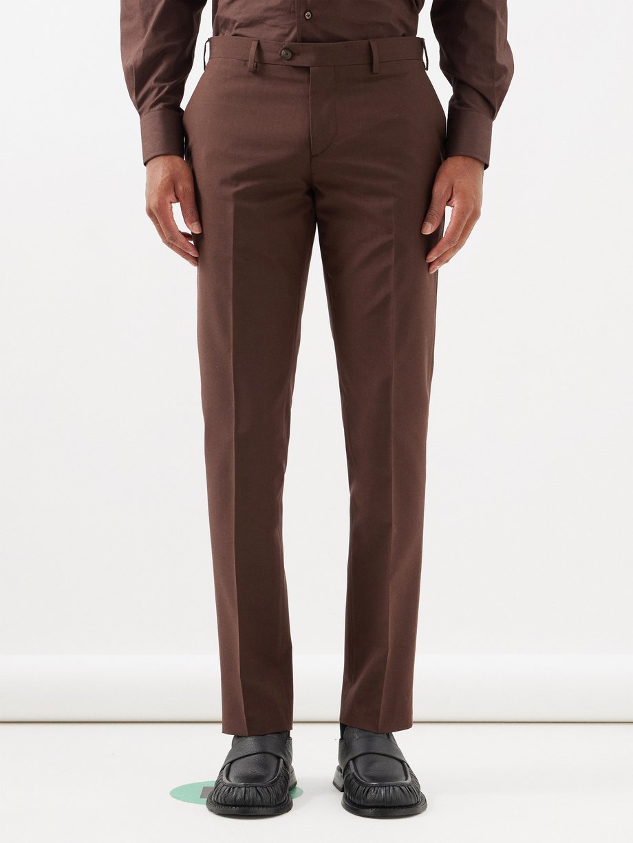 Buy Peter England Men Solid Regular Fit Formal Trouser - Brown Online at  Low Prices in India - Paytmmall.com