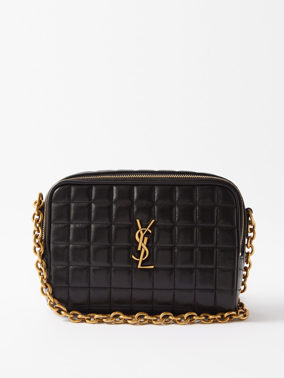 Saint Laurent Pochon Drawstring Tote Bag in Quilted Smooth Leather | Neiman  Marcus
