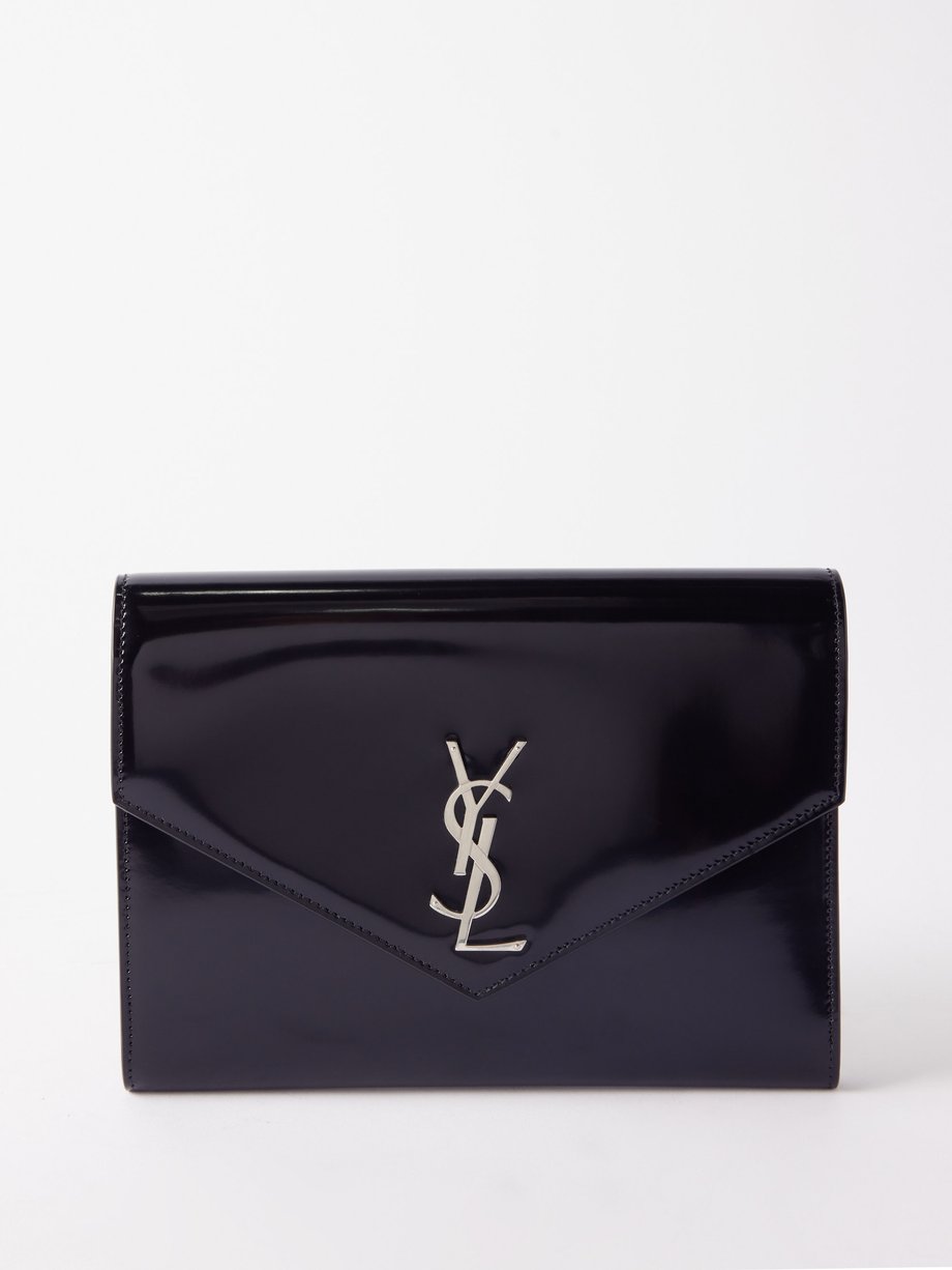 Saint Laurent YSL Flap Top Leather Envelope Wallet