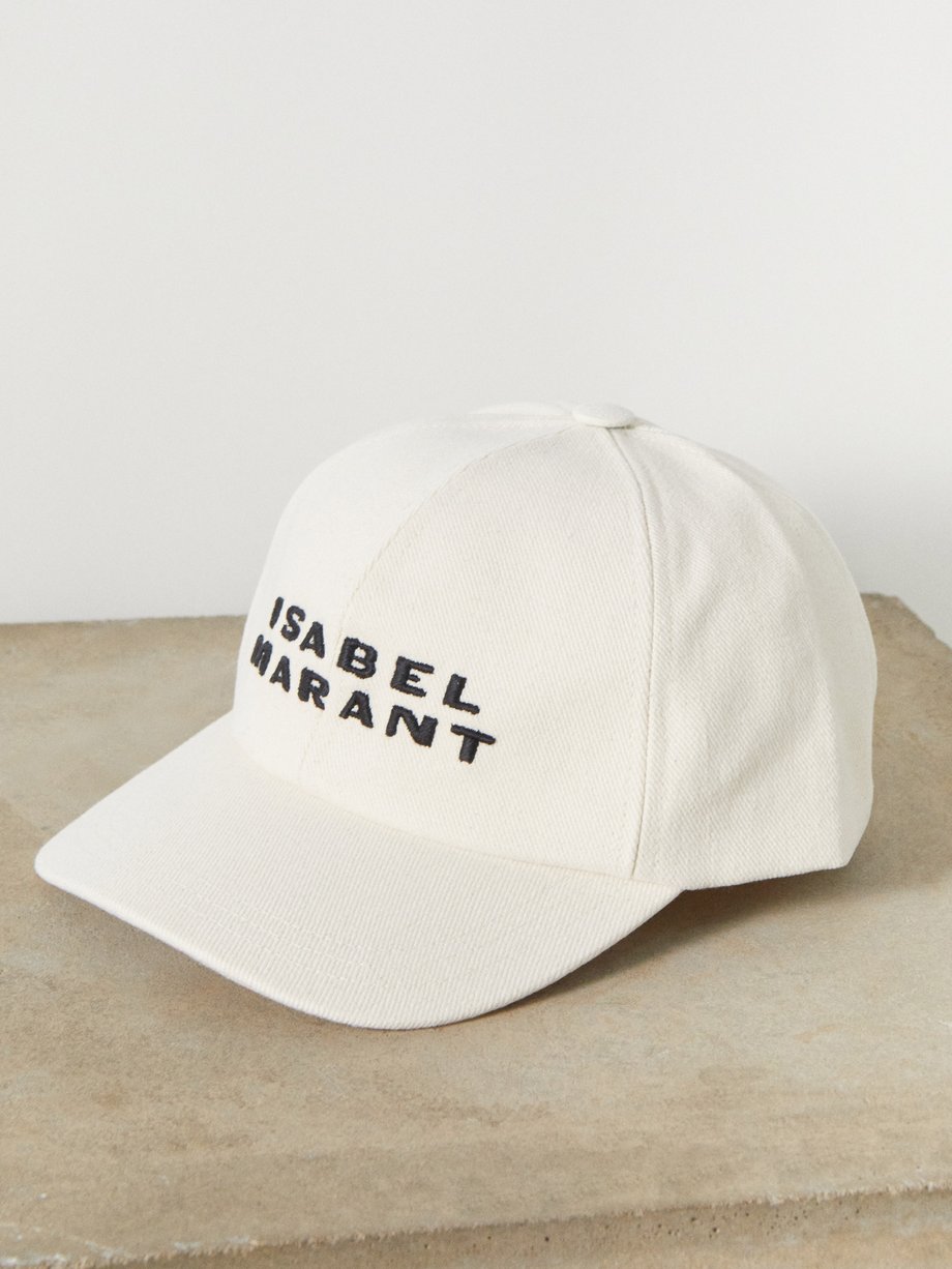 White Tyron logo-embroidered cotton-canvas baseball cap | Isabel 