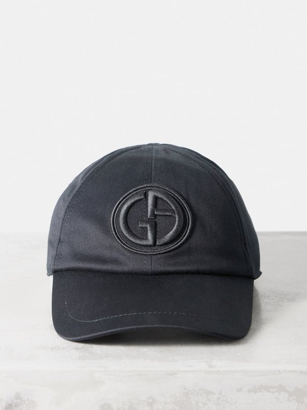 Giorgio Armani Logo-embroidered cotton-blend baseball cap