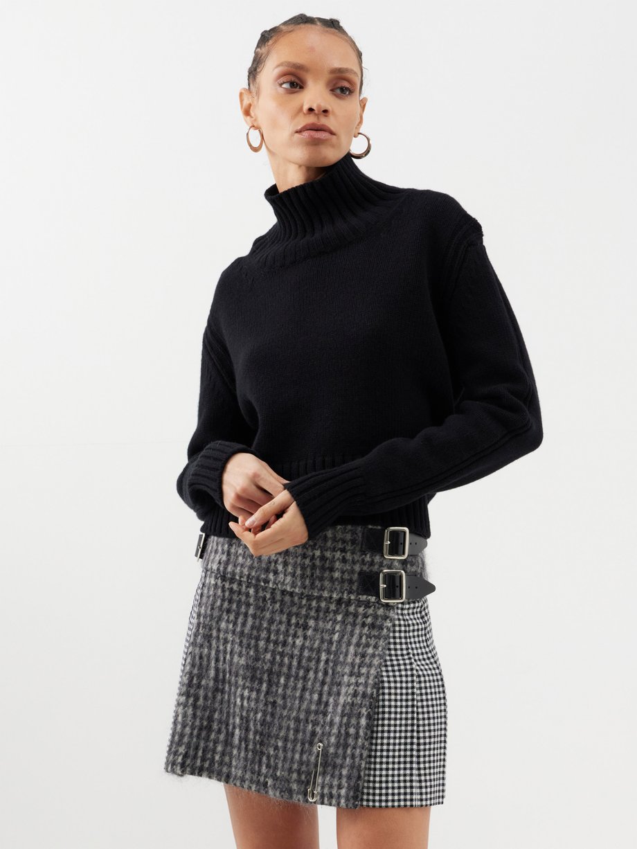 Black Fintra roll-neck wool sweater | &Daughter | MATCHES UK