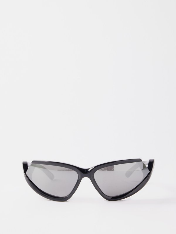 Balenciaga Eyewear (Balenciaga) Wraparound acetate sunglasses