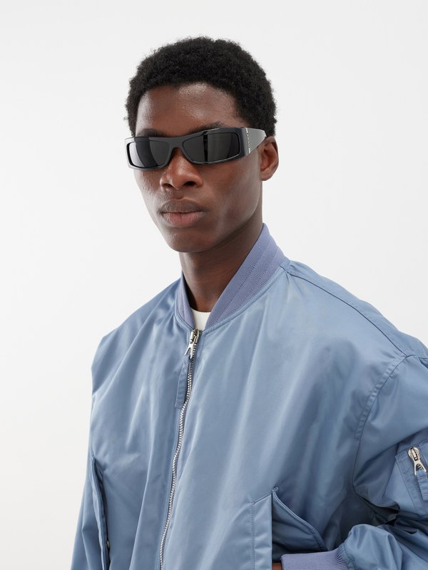 Gucci Eyewear Lunettes de soleil rectangulaires en acétate