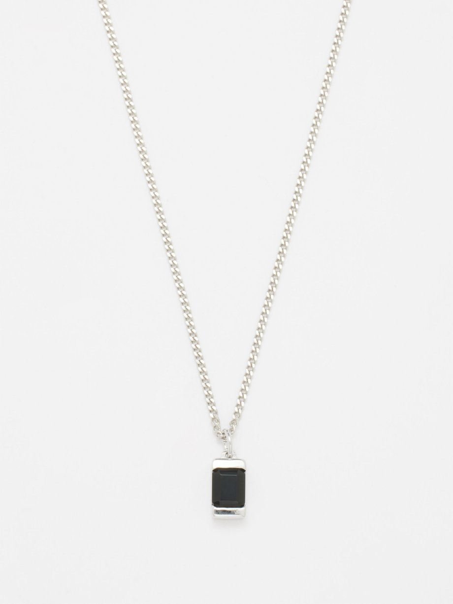 Miansai Valor onyx & sterling-silver necklace