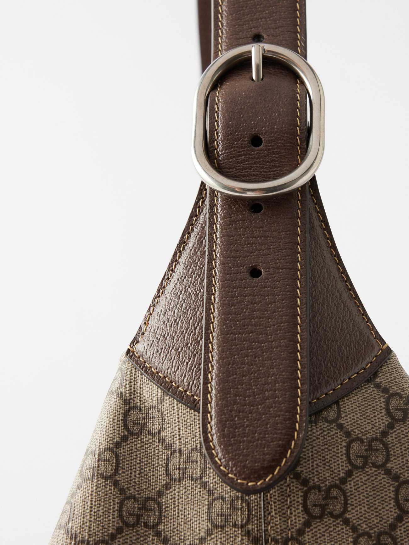 Gucci Gg Supreme Canvas And Leather Mini Cross-body Bag - Beige Multi