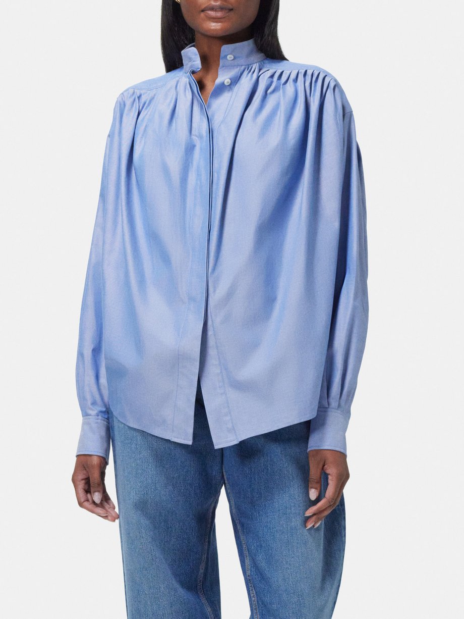 Etro Stand-collar cotton shirt