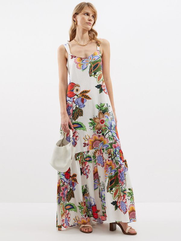 Etro Floral-print cotton-blend maxi dress