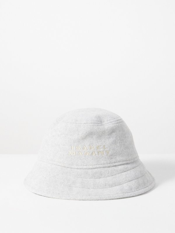 Isabel Marant Giorgia felted wool-blend bucked hat