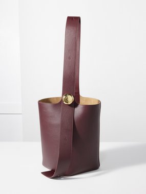 LOEWE Pebble medium leather bucket bag