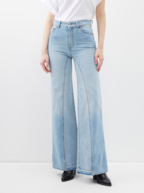 Victoria Beckham Bianca centre-seam wide-leg jeans