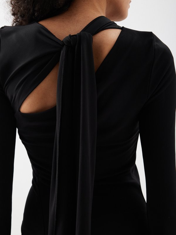 Victoria Beckham Knotted jersey gown