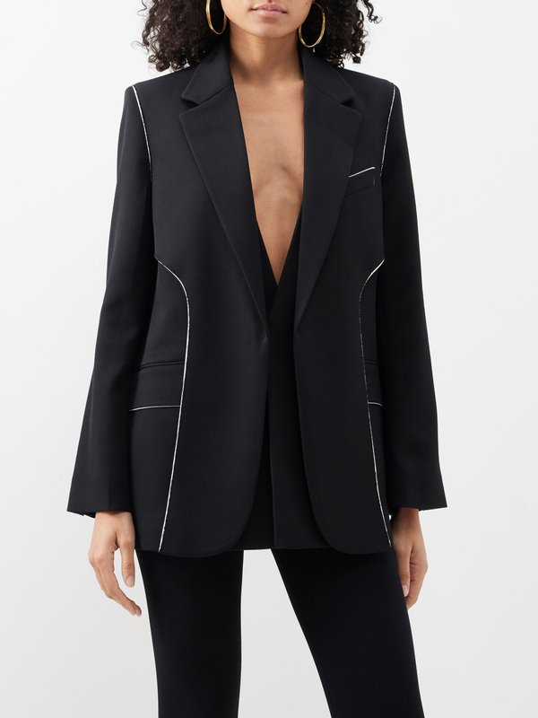 Victoria Beckham Contrast trim jacket