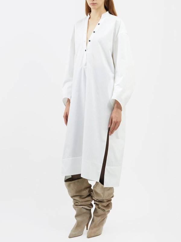 Khaite Robe-chemise oversize en sergé Brom