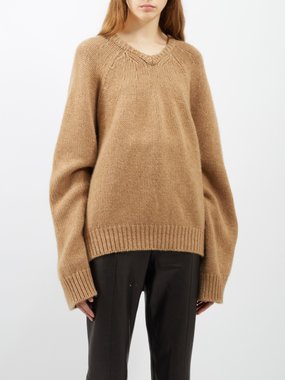 Khaite Nalani V-neck cashmere sweater