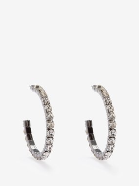 Roxanne Assoulin Crystal-embellished hoop earrings