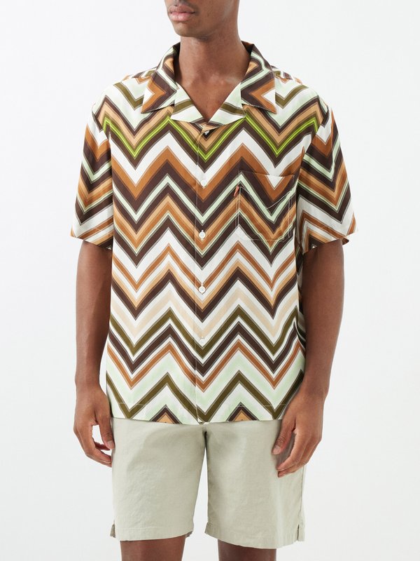 Missoni Mare Zigzag-print poplin shirt