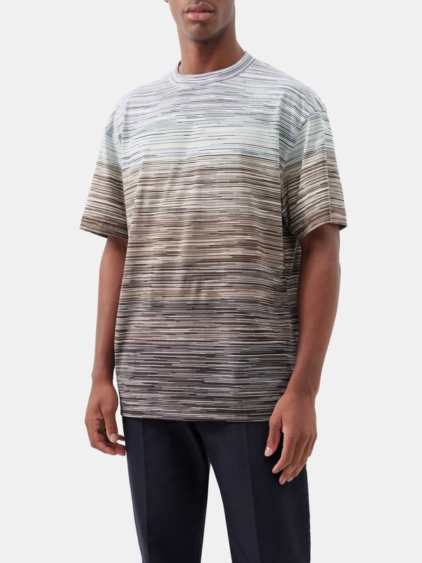 Missoni T-shirt oversize en jersey teint par espacement