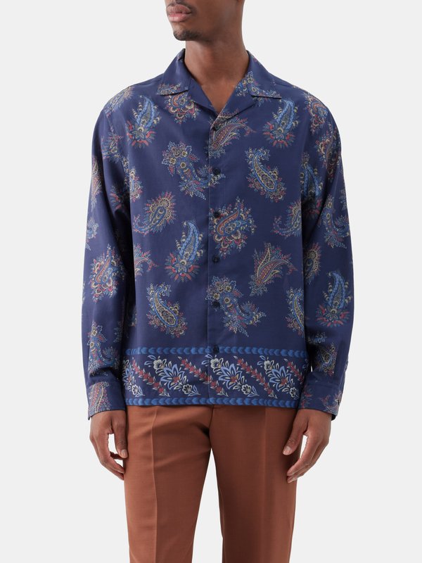 ETRO paisley-print cotton shirt - Neutrals