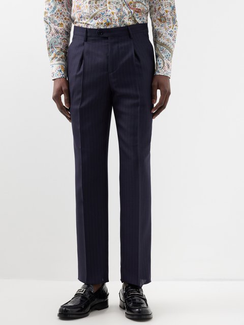 Buy Lucihh Tailored Linen Wide Leg Trousers Navy Ted Baker KSA