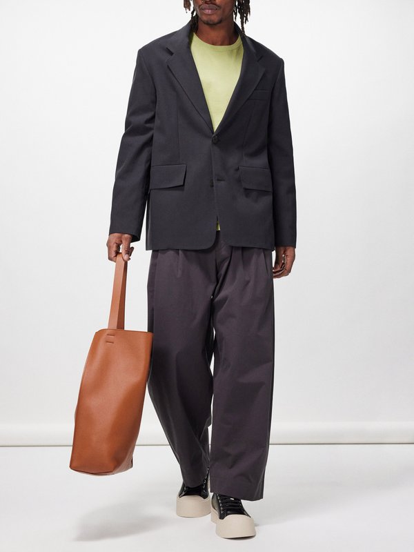 Studio Nicholson Mizumi cotton-blend suit jacket