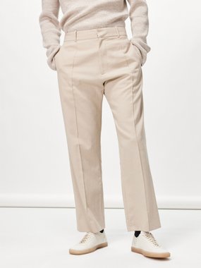 Studio Nicholson Cotton-blend twill straight-leg trousers