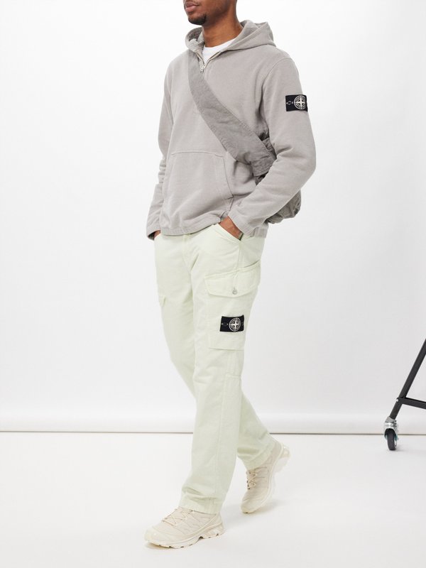 Stone Island Closed Loop cotton-blend cargo trousers