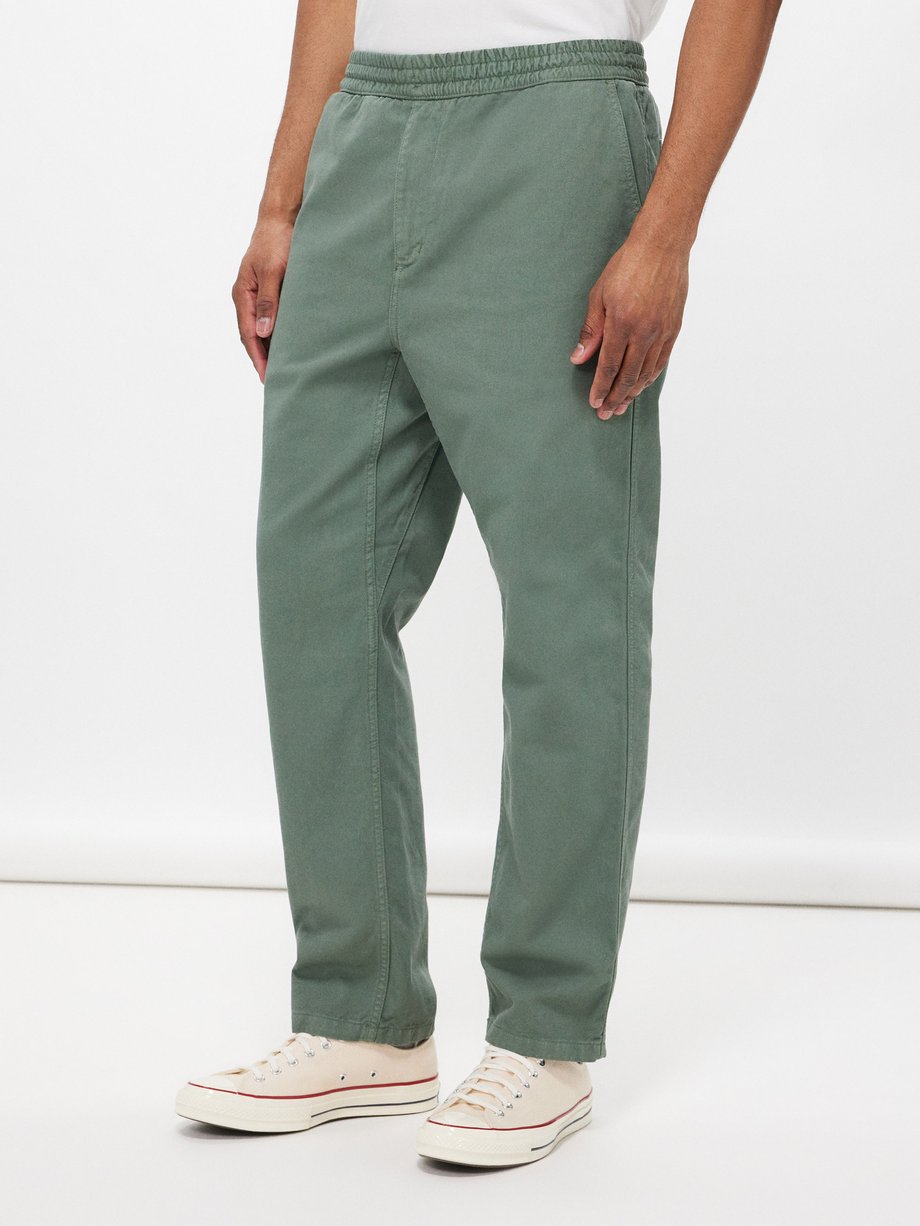 Carhartt WIP Mens Regular Cargo Pants Anchor Rinsed Grey Trousers