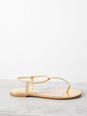 Gianvito Rossi Jaey thong-strap leather flat sandals