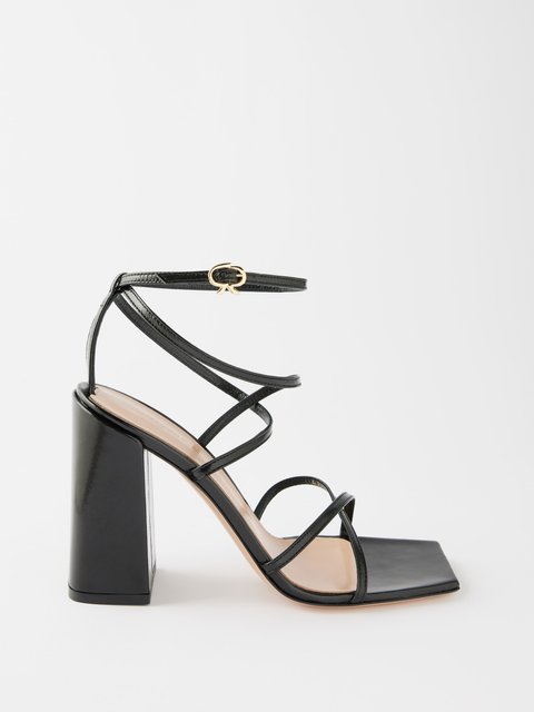 Gianvito Rossi Ribbon Stiletto 85mm Leather Sandals - Farfetch