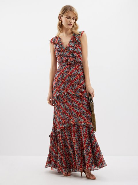 Embroidered Maxi Dress Online | Buy Embroidered Maxi Dress– Inddus.in
