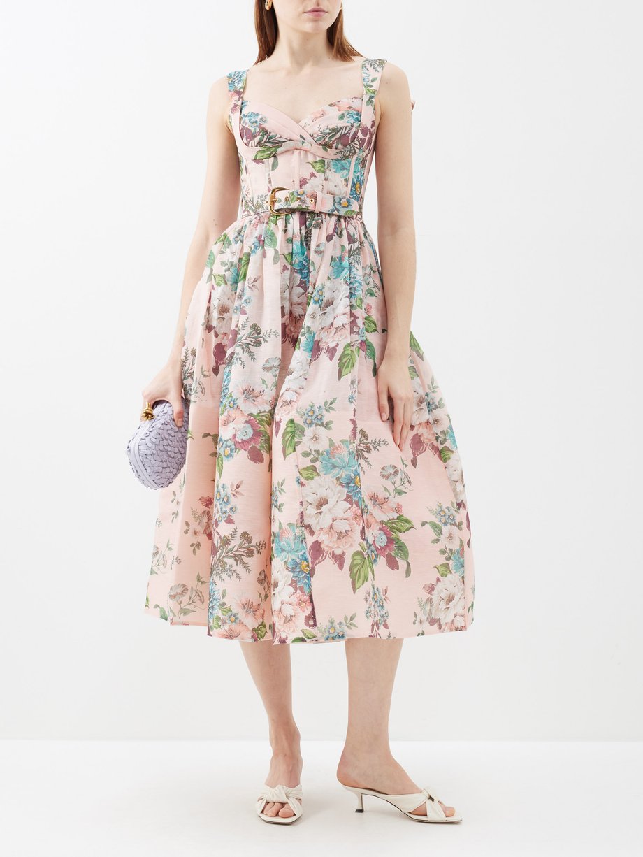 Zimmermann Matchmaker floral-print linen-blend dress