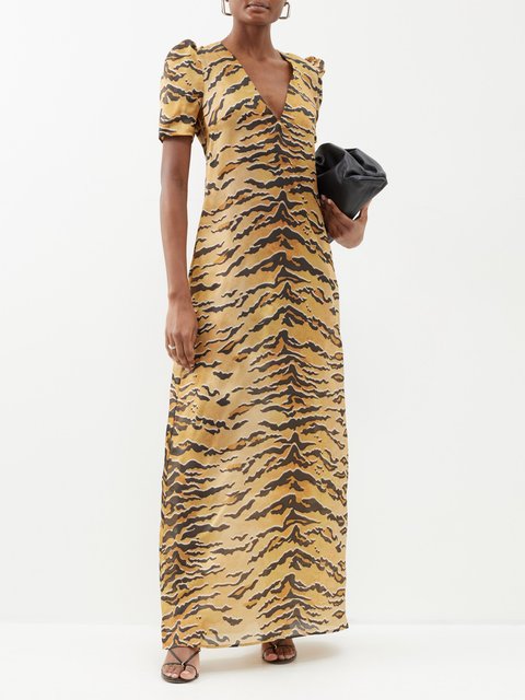 Ladies Tiger Print Midi Dress at Rs 199/piece | Nangloi | New Delhi | ID:  2850644906262