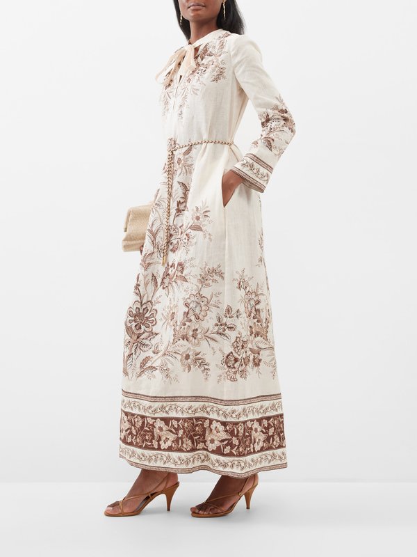 Zimmermann Junie floral-print linen maxi dress
